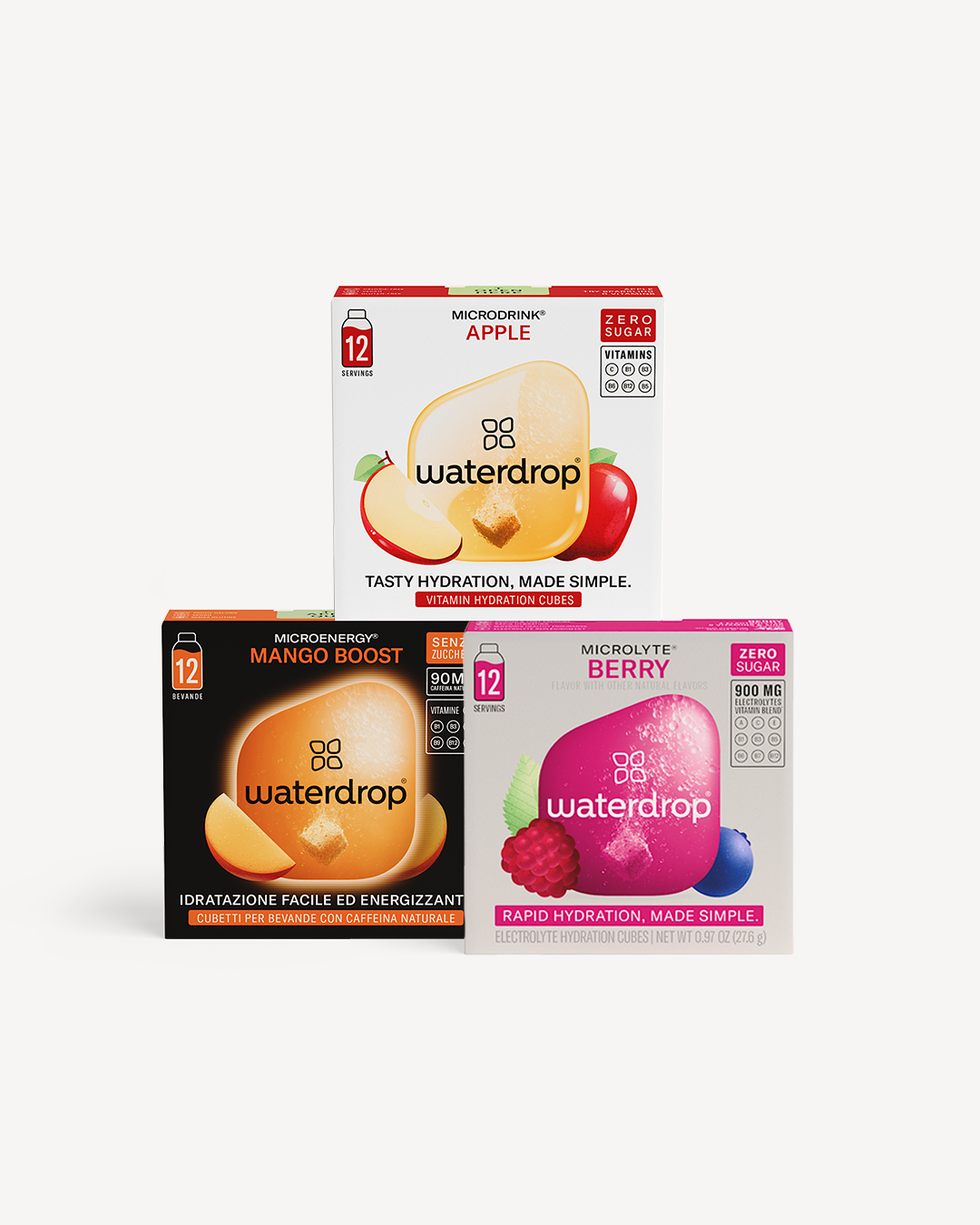 Waterdrop Essential  edición Manzana  – Vitamina, energía y recuperación